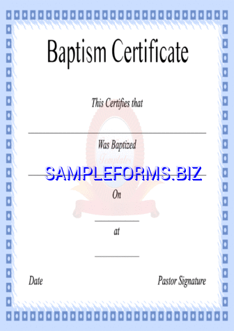 Baptism Certificate 1 pdf free